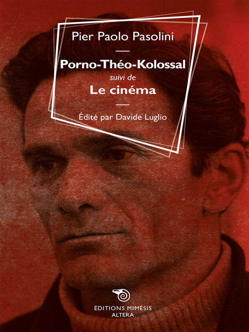 Cover image for Porno-Théo-Kolossal suivi de Le cinéma